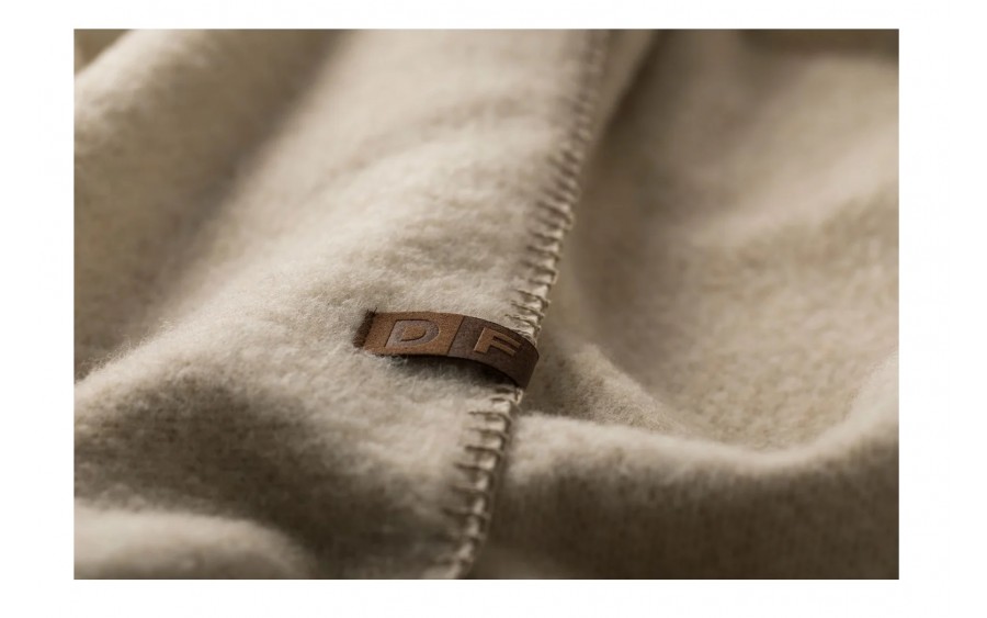 Koc wełniany 160x200 cm MERANO 07548060 Ecru