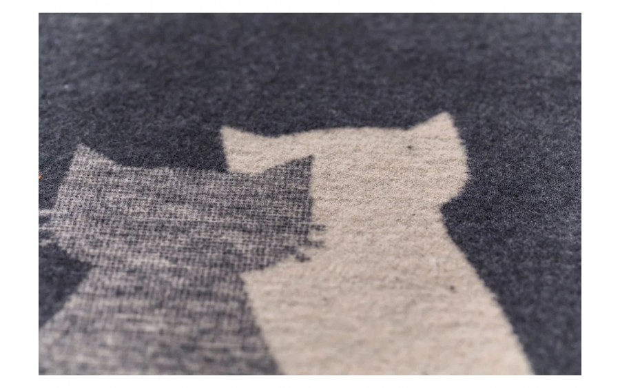 Koc dla zwierzaka 70x90 cm Koty i Księżyc 73499879