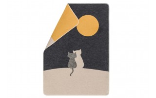 Koc dla zwierzaka 70x90 cm Koty i Księżyc 73499879