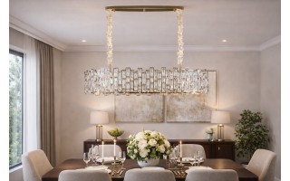 Lampa wisząca kryształowa Jewel 60215/14 GOLD