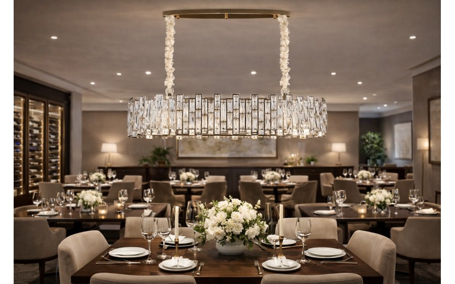 Lampa wisząca kryształowa Jewel 60215/14 GOLD