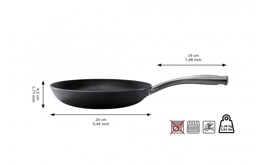 Patelnia żeliwna 24 cm Skottsberg cast iron