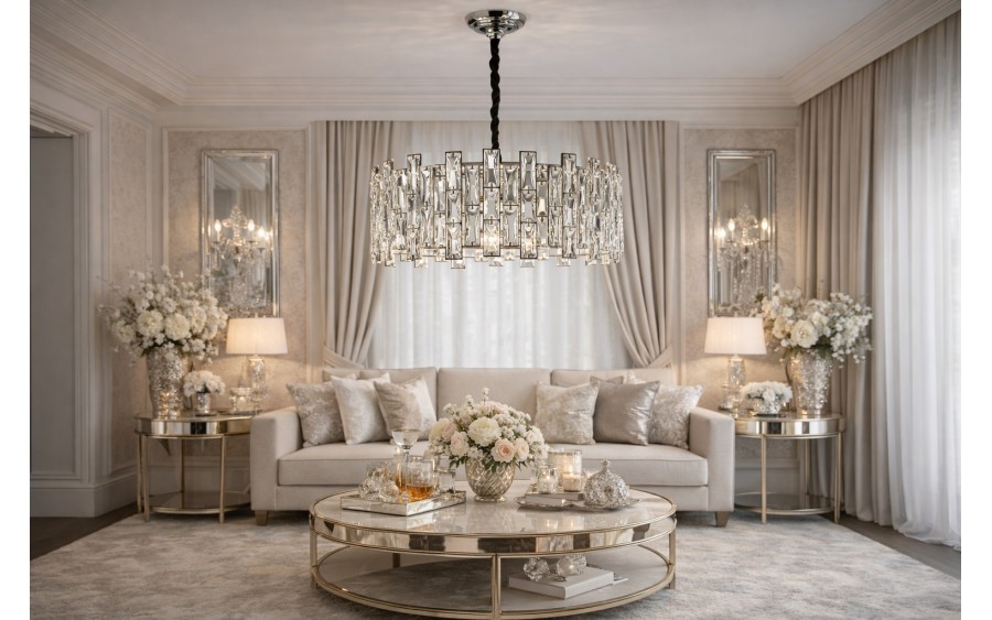 Lampa wisząca kryształowa Jewel Chrome 60215/10