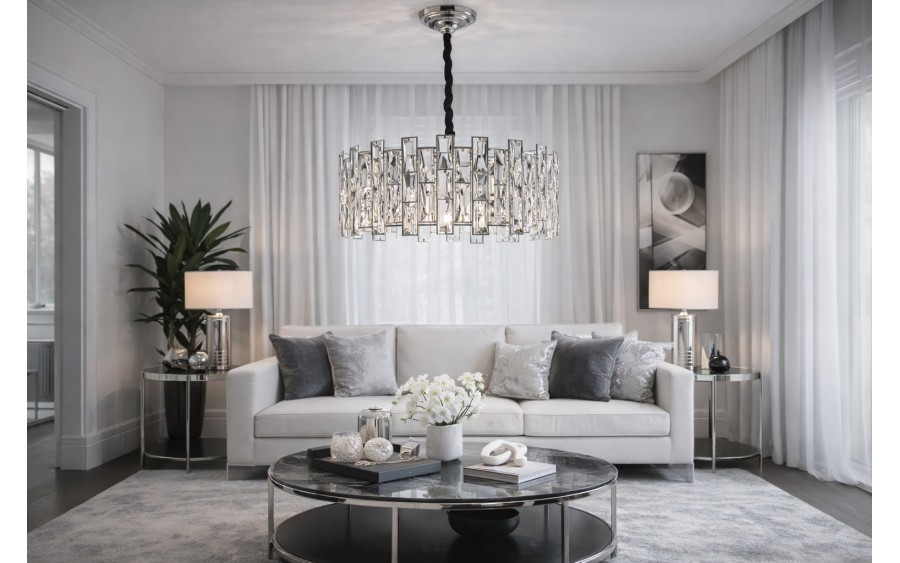 Lampa wisząca kryształowa Jewel Chrome 60215/8