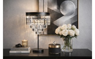 Lampa stołowa kryształowa Monk 33291/10