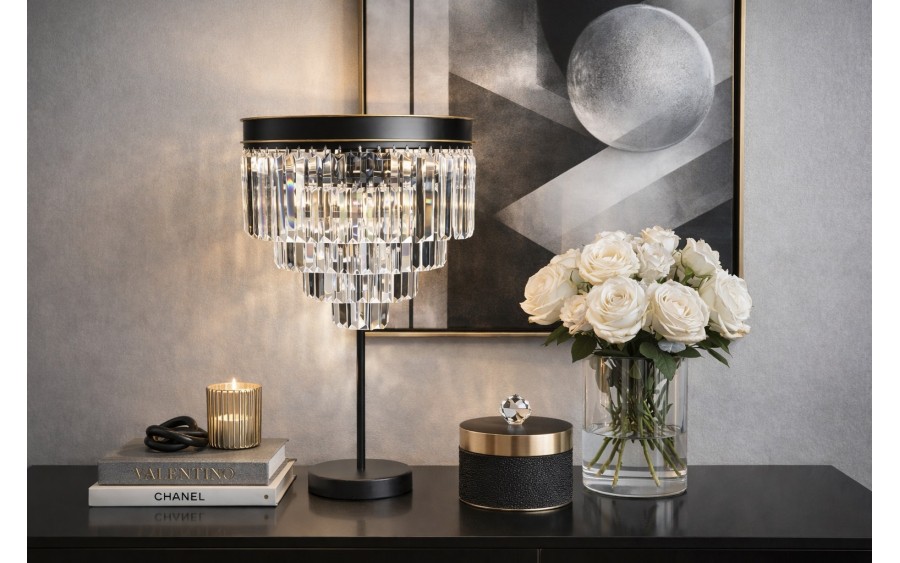 Lampa stołowa kryształowa Monk 33291/10