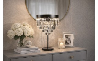 Lampa stołowa kryształowa Monk 33291/10