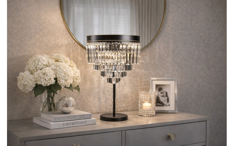 Lampa stołowa kryształowa Monk 33291/10