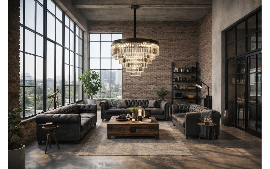 Lampa wisząca kryształowa Monk 33291/37