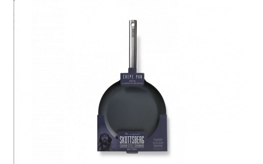 Patelnia do naleśników stalowa 28 cm Skottsberg carbon steel