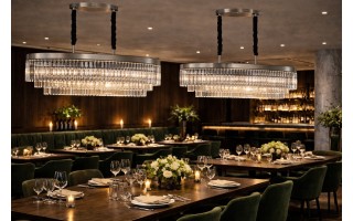 Lampa wisząca kryształowa Monk Chrome 33291/9