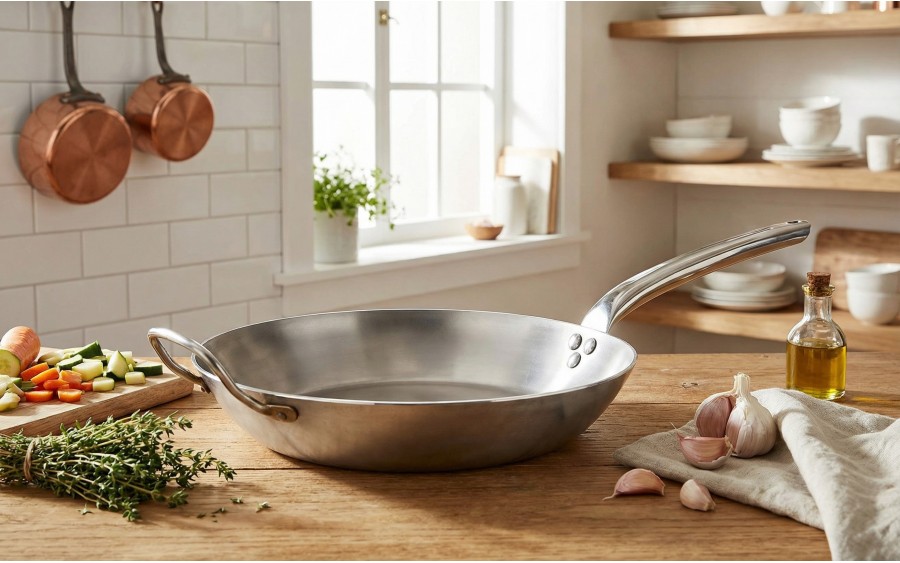 Patelnia stalowa 32 cm Carbon Plus