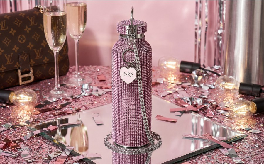 Diamentowa butelka termiczna 750 ml Paris Hilton Pink