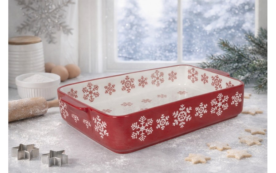 Półmisek do zapiekania 28x18,5x6 cm Śnieżynka