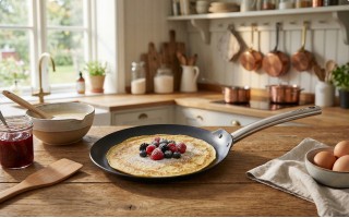 Patelnia do naleśników stalowa 28 cm Skottsberg carbon steel