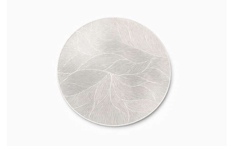 Mata stołowa 38 cm dekoracyjna Glossy srebrna 60252 wz. 2