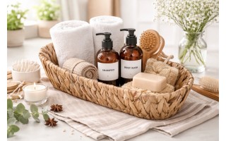 Koszyk z hiacyntu wodnego 35x13x7 cm Amparo