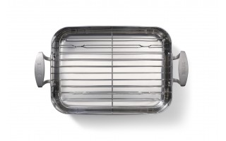 Brytfanna z rusztem 35x25 cm Stainless Steel