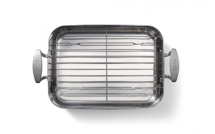 Brytfanna z rusztem 35x25 cm Stainless Steel