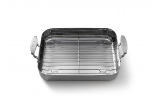 Brytfanna z rusztem 35x25 cm Stainless Steel