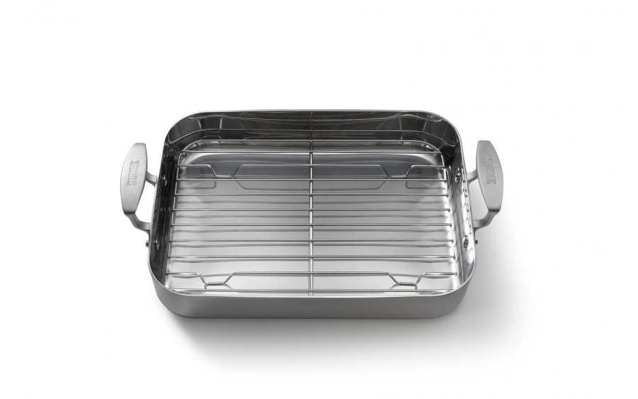 Brytfanna z rusztem 35x25 cm Stainless Steel