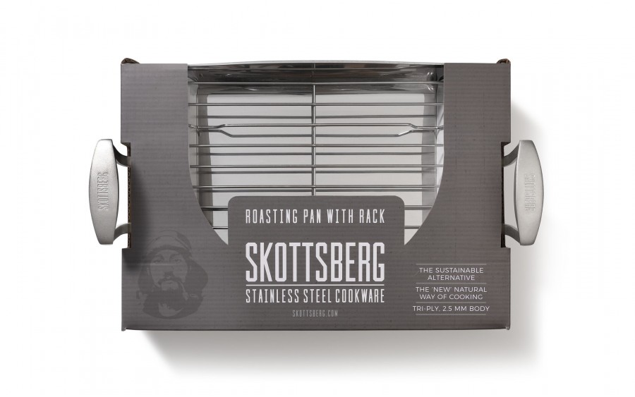 Brytfanna z rusztem 35x25 cm Stainless Steel