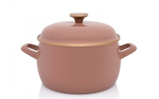 Garnek emaliowany 7,5 L Metalac Mocha Mousse