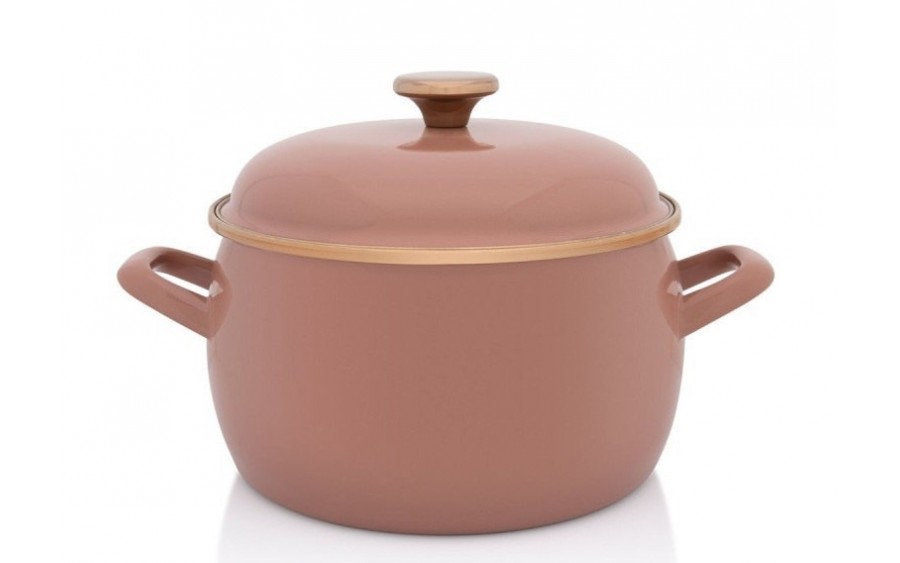 Garnek emaliowany 7,5 L Metalac Mocha Mousse