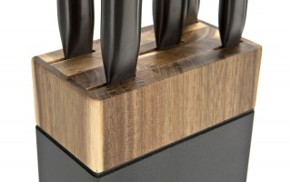 Zestaw noży w bloku 5 szt. DARQUE + patelnia gratis