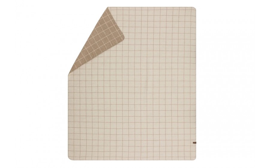 Koc wełniany 160x200 cm Offwhite 07566060