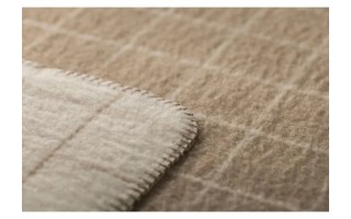 Koc wełniany 160x200 cm Offwhite 07566060