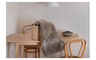 Koc bawełniany 150x200 cm SAVONA Smoke 22439350