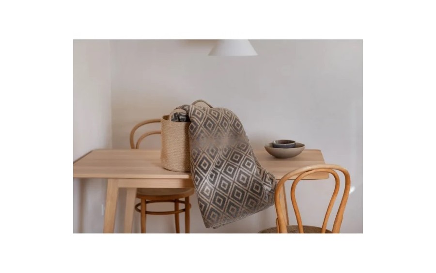 Koc bawełniany 150x200 cm SAVONA Smoke 22439350