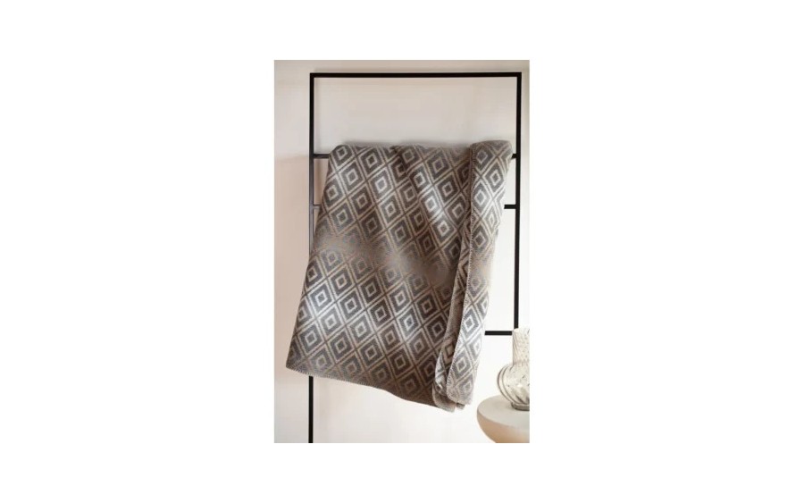 Koc bawełniany 150x200 cm SAVONA Smoke 22439350