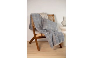 Koc bawełniany 150x200 cm SAVONA Light Grey 22539250