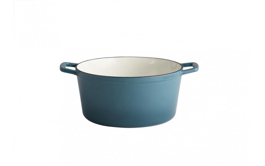 Garnek żeliwny 6 L Stars turkus
