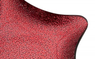 Podstawka szklana 17 cm gwiazda czerwona RF071