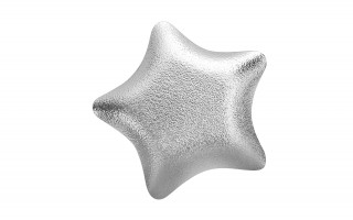 Podstawka szklana 17 cm gwiazda czerwona RF071