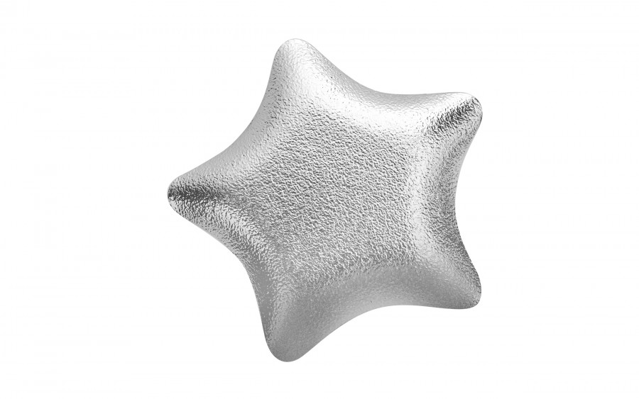 Podstawka szklana 17 cm gwiazda czerwona RF071