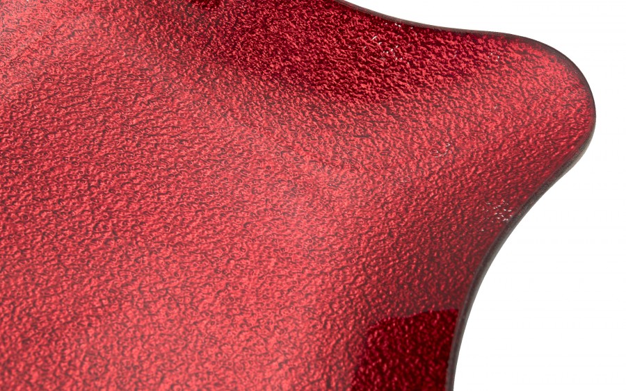 Podstawka szklana 23 cm gwiazda czerwona RF0715