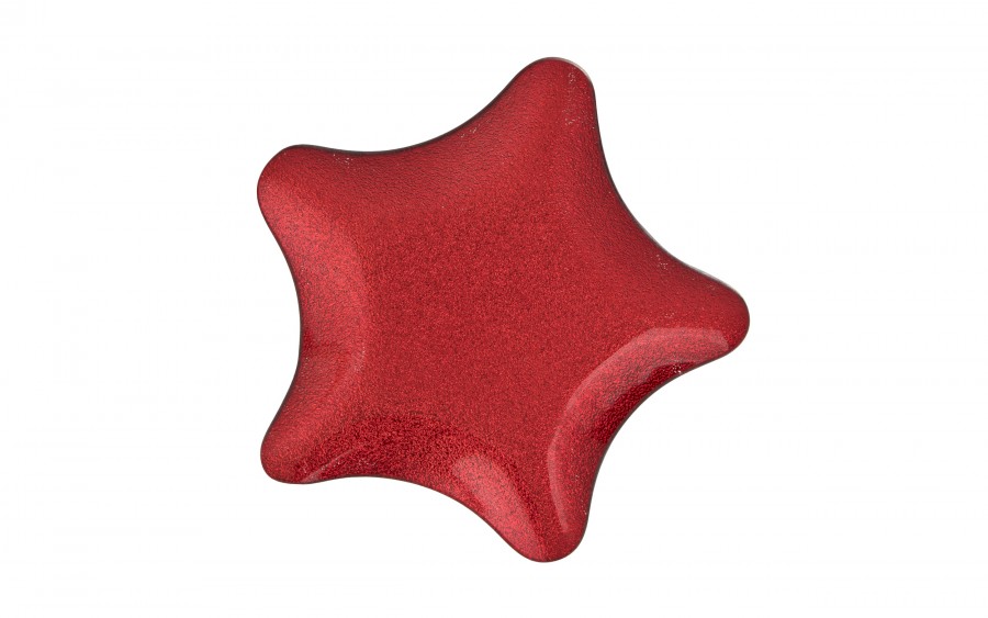 Podstawka szklana 23 cm gwiazda czerwona RF0715