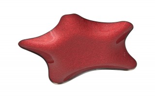 Podstawka szklana 23 cm gwiazda czerwona RF0715