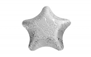 Podstawka szklana 23 cm gwiazda złota RF0717