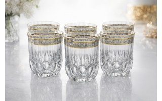 Komplet 6 szklanek do whisky 300 ml Royal Gold
