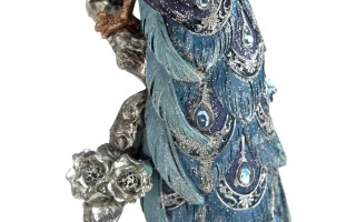 Figurka dekoracyjna Paw 29 cm niebieski 164728