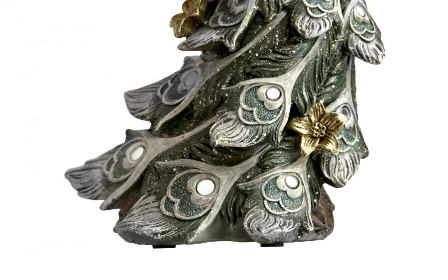 Figurka dekoracyjna Paw 29 cm niebiesko-złoty 181031