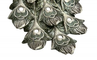 Figurka dekoracyjna Paw 20 cm niebiesko-złoty 180913