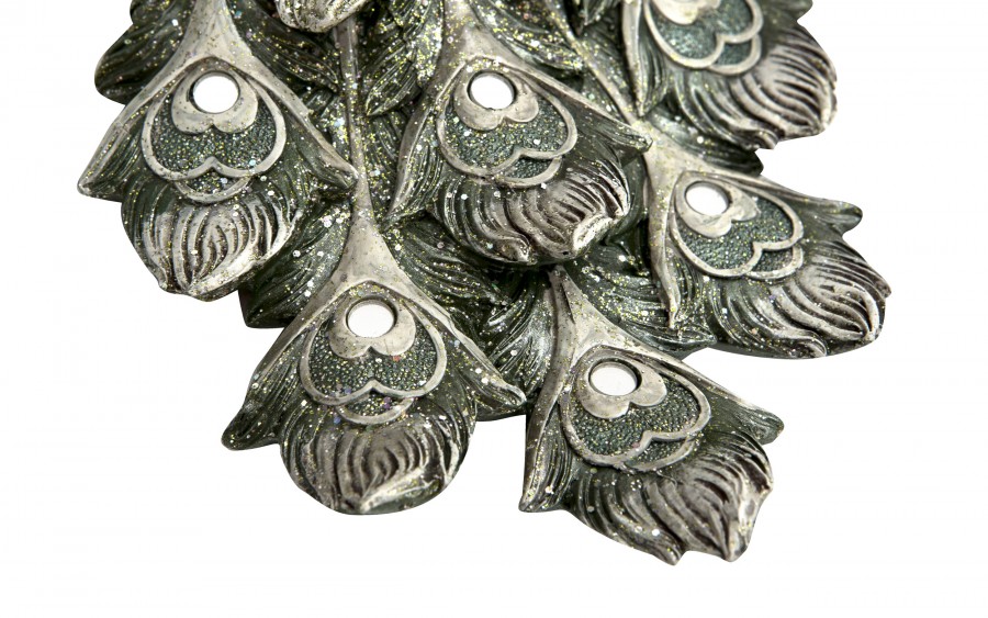 Figurka dekoracyjna Paw 20 cm niebiesko-złoty 180913