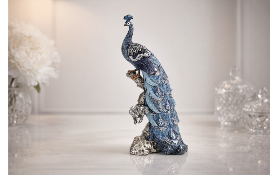 Figurka dekoracyjna Paw 29 cm niebieski 164728