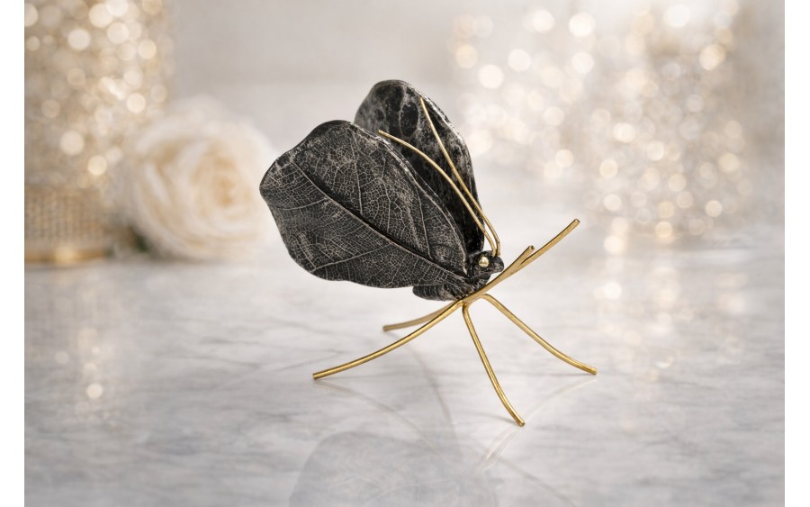 Ozdoba Motyl czarny 11,5 cm